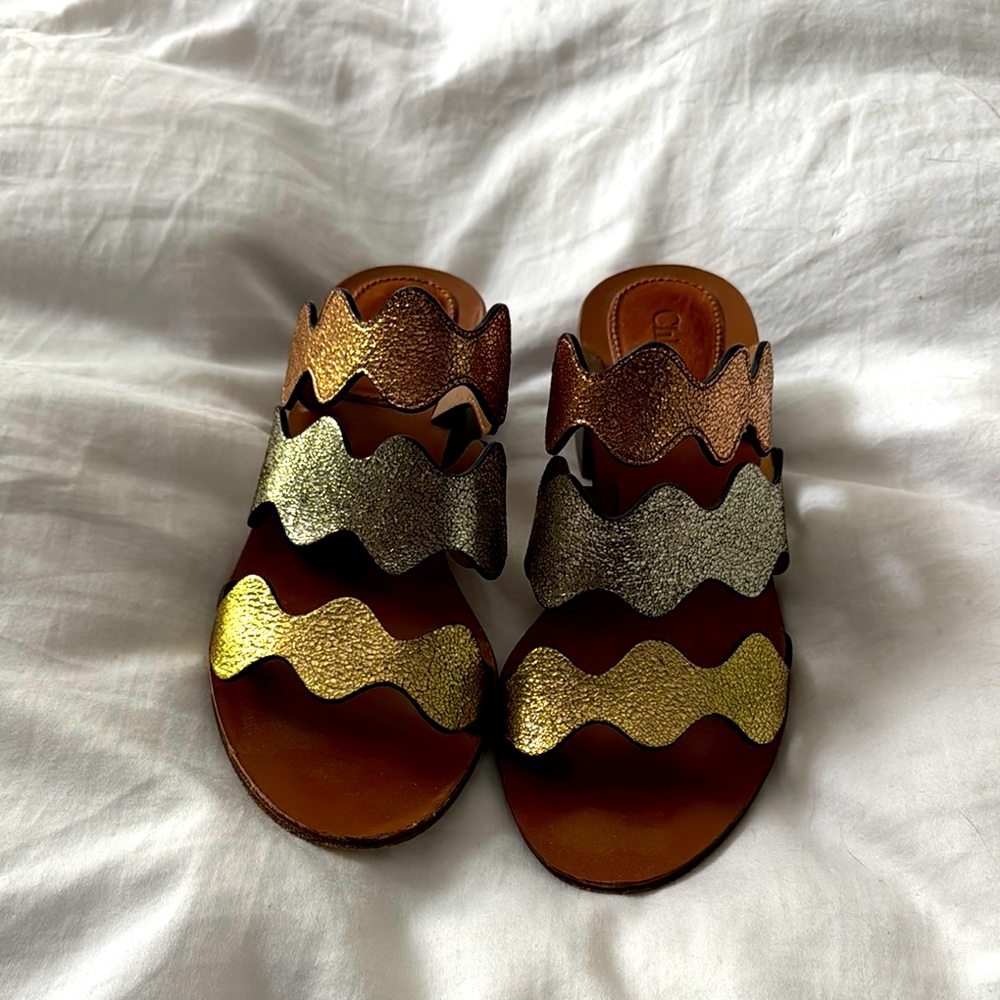 Chloe Metallic Sandal size 35